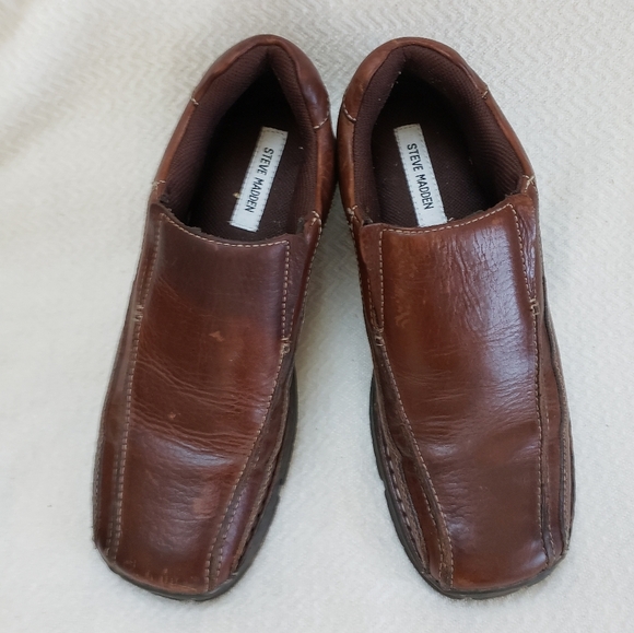 Steve Madden Mens P- Mook Brown Squar Toes Loafer Shoes Size 10 main image 6